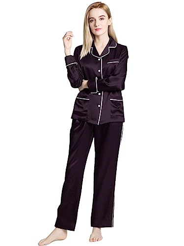 Bella Babe by SK Luxury Night Suit Set for Couples (Men M Women XS, Purple) - Image 7