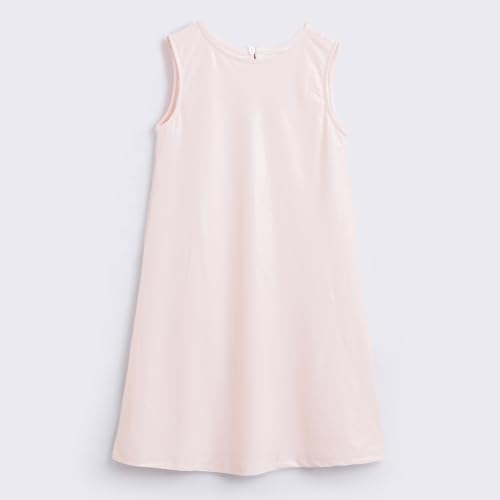 Hopscotch Girls Embellished Print Sleeveless Peach Party Dresses (HPL-4820922) - Image 3