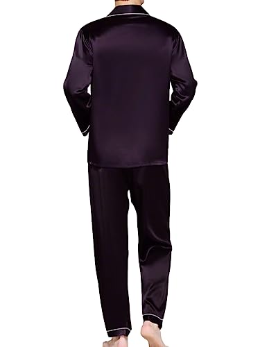 Bella Babe by SK Luxury Night Suit Set for Couples (Men M Women XS, Purple) - Image 4