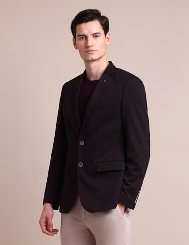 Arrow Men's Classic Casual Blazer (ARADOBZ0018_Maroon - Image 10