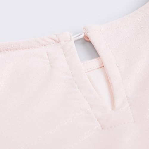 Hopscotch Girls Embellished Print Sleeveless Peach Party Dresses (HPL-4820922) - Image 2