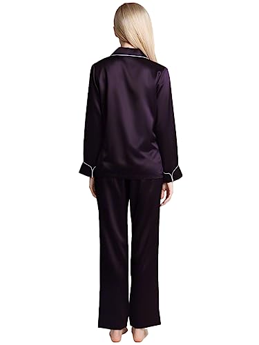 Bella Babe by SK Luxury Night Suit Set for Couples (Men M Women XS, Purple) - Image 6