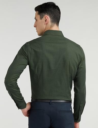 Van Heusen Cotton Men's Slim Fit Shirt (VHSFRSLBJ01503_Green 44) - Image 6
