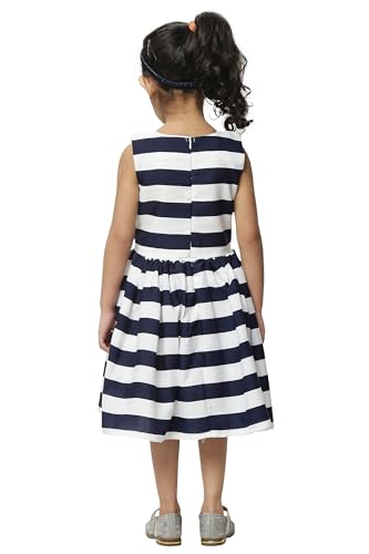 Shahina Fashion Baby Girl Dress in Trendy Stripe Print Children's Fashion Multicolor Magic 9-10 Years - Image 5