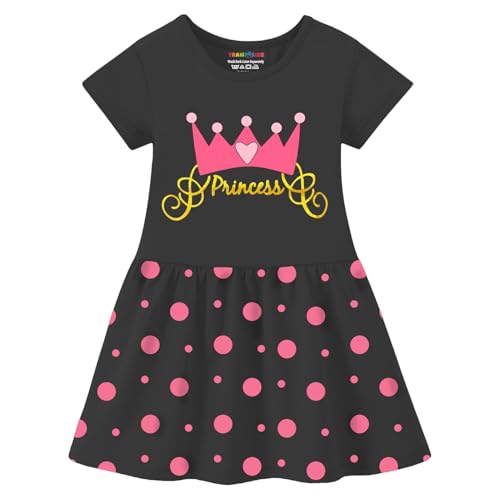 Trampoline Pack of 2 Girls Midi/Knee Length Half Sleeve Dress (TRM-DRS-248) Multicolour - Image 5