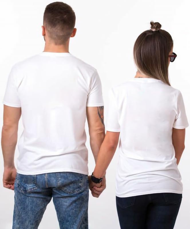 EPIKO You and Me Typography Printed Couple Tshirt | Stylish Couple Tshirt (Pack of 2) - Image 3