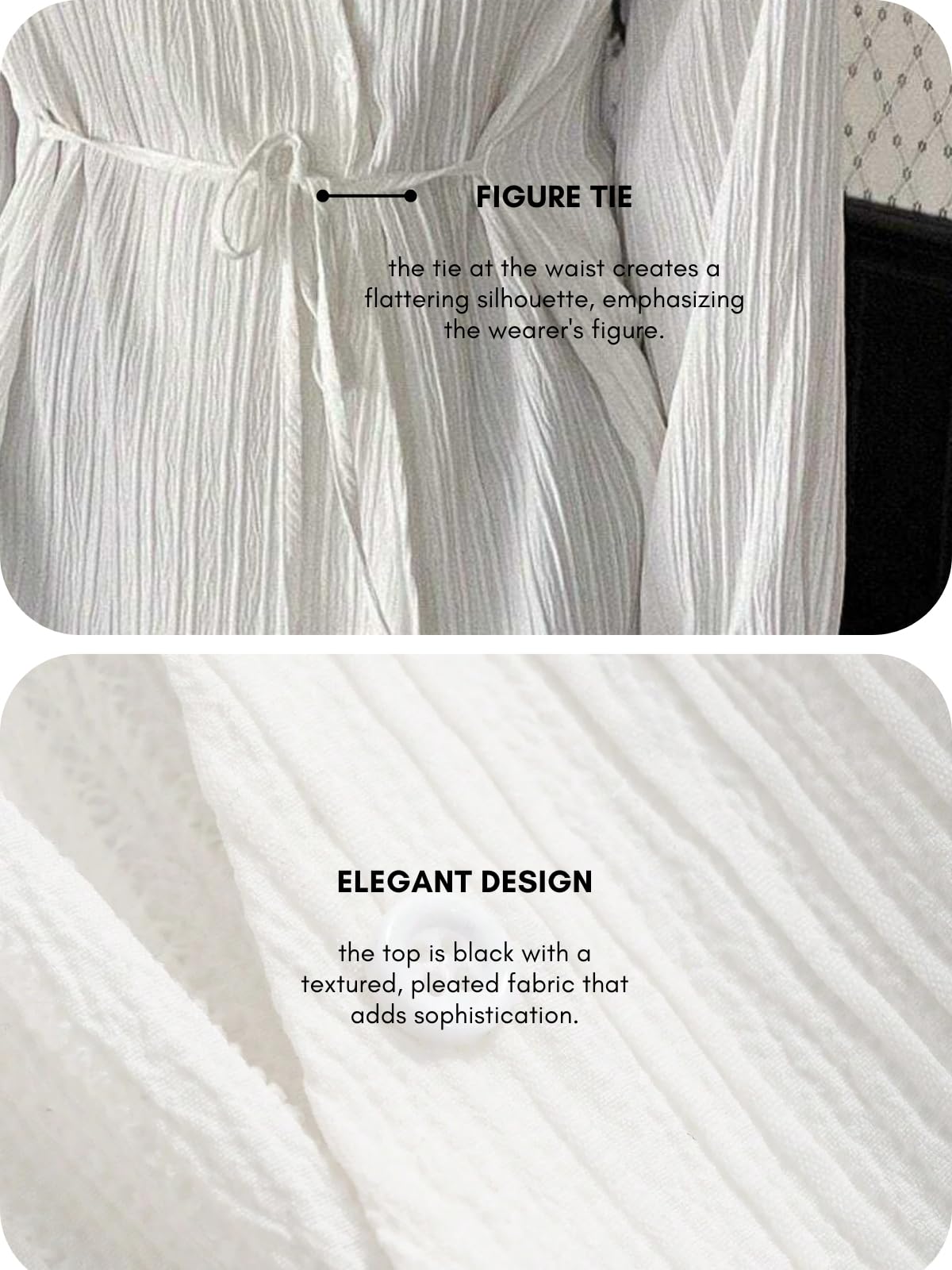 LERIYA FASHION Women's Solid Regular Fit Top (LF-W2052_White XL) - Image 6