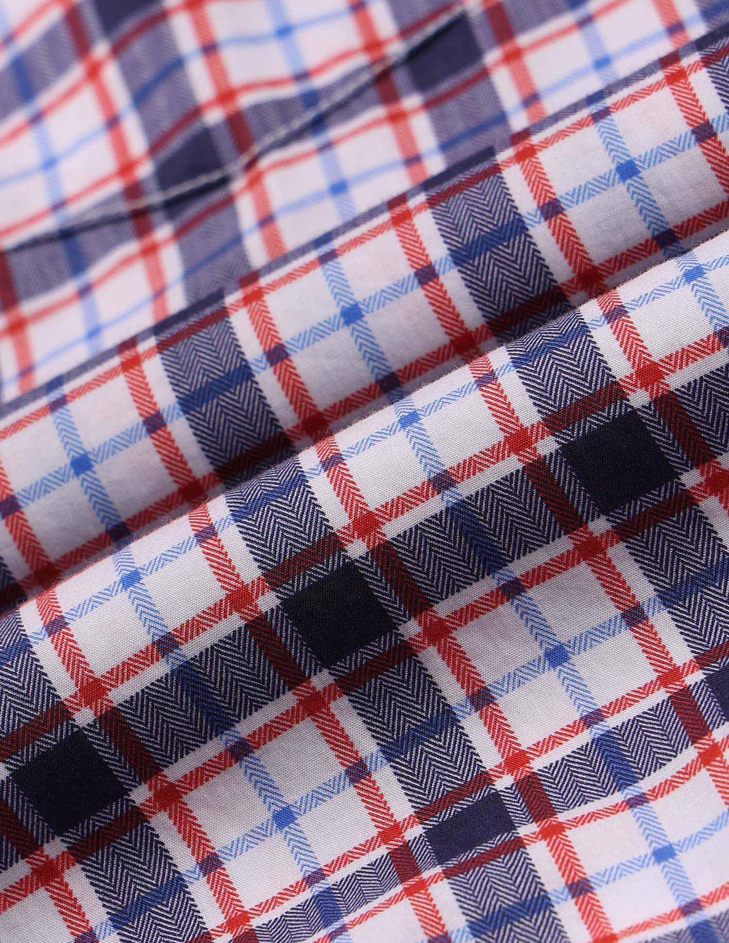 U.S. POLO ASSN. Cotton Men's Regular Fit Checks Fs Shirts (Usshtfx0057_White_S) - Image 5