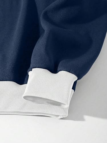 JVX Unisex-Adult Wool Blend Collared Neck Regular Fit Sweatshirt (MSS-04_Blue_Small) - Image 2