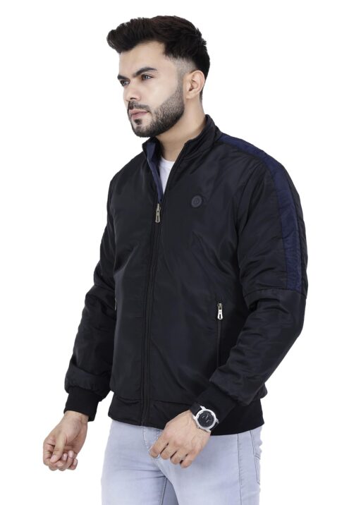 Dolllar Jackets for Men Stylish latest Casual Zipper Bomber Winter Jacket Full Sleeve Water Resistant Jacket for Men Non Reversible