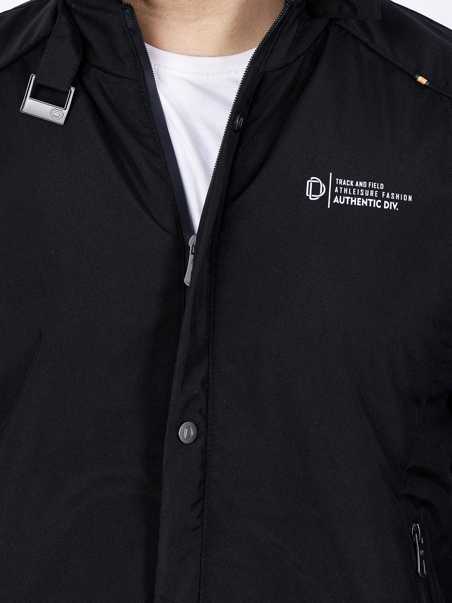 Dolllar Jackets for Men Stylish latest Casual Zipper Bomber Winter Jacket Full Sleeve Water Resistant Jacket for Men Non Reversible Black - Image 7